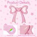 4Pcs Pink Bow Balloons, Large Size Foil Bow Garland Balloons, Pink-Bow Party Decorations for Girls Women, Bridal Shower Baby Shower Engagement Bachelorette Party Supplies(29.5x28.3 Inch)