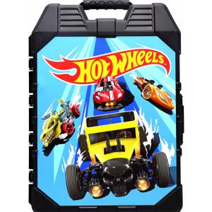 Tara Toys Hot Wheels 48-Car Storage Case  Durable Plastic Carrying Case with Handle for Die-Cast Toy Cars, Fits 1:64 Scale Vehicles, Organizer for Kids Travel & Display