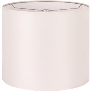 Wellmet Beige 14"x14"x15" inches Lampshade, Required Assembly for Table Lamp, Bedside Lamp, Floor Lamp, Fabric Drum Lampshade Classic Modern Style, Metal Spider Fitter