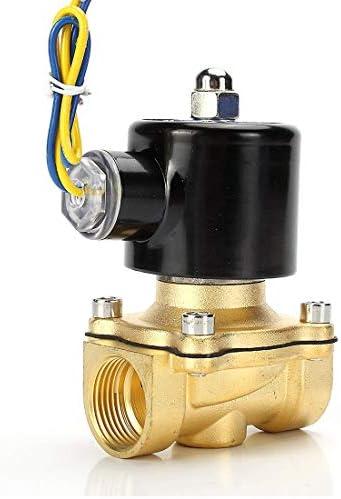 Beduan Brass Electric Solenoid Valve, 1/2" 110V Air Valve Normally Colsed for Water Air Gas Fuel Oil