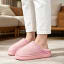 Thick-Soled Fuzzy Slippers for Women & Men - Cozy Platform House Shoes with Anti-Slip Sole, Warm Plush Lined Indoor Outdoor Short Ankle Slippers