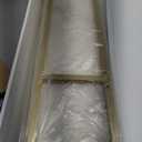 SONGXIN
63" Console Table,Modern Extra Narrow Long Sofa Table Behind Couch,Skinny Entry Table with Gold Metal Frame for Living Room, Hallway,Classic White