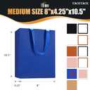 Blue Medium Gift Bags, 20Pcs 8x4.25x10.5 Inch, Wedding, Birthday, Party, Blue Paper Gift Wrap Bags with Ribbon Handles