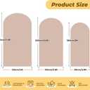 6.6 ft Arch Backdrop Cover Nude Blush- Double-Sided Spandex Arch Covers Stretchy Backdrop for Balloon Arches Birthday Party Baby Shower Banquet Wedding Photo Background