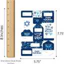 Big Dot of Happiness Hanukkah Menorah - Assorted Chanukah Holiday Party Gift Tag Labels - To and From Stickers - 12 Sheets - 120 Stickers