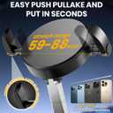 2 x Upgraded 360 Vacuum Magnetic Phone Holder with Clamp,Vacuum Suction Magnetic Phone Mount with Clamp Foldable Cell Holder for Car/Gym/Mirror/Smooth Surface, Compatible with Magsafe iPhone (black 1pcs)