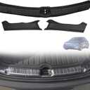 Rear Trunk Door Sill & Side Guard Protector Cover Compatible with Tesla Model Y Juniper 2025 Refresh Rear Bumper TPE Trunk Door Sill Strip Protectors