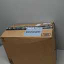 U'Artlines Christmas Washable Round Area Rug 8ft Bell Leaves Laundry Rug Runner Non Slip Soft Throw Rugs Carpet for Entryway Living Room Bedroom Black