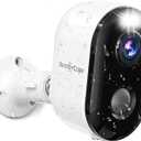 Security Cameras Wireless Outdoor, Battery Powered 2k Color Night Vision, AI Motion Detection Spotlight Siren, IP66 Weatherproof, 2Way Talk, SD/Cloud Storage, 2.4Ghz WiFi Cameras for Home Security