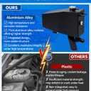 603-973 Coolant Reservoir Tank with Cap for Chevy Silverado 1500 Tahoe, GMC Sierra 1500 Yukon, Cadillac Escalade 2014-2020, Replace# 603973 22856231 3014134, Aluminium Coolant Overflow Tank