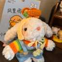 Bunny Ornament - Handmade Rainbow Bunny Ornaments, for Girls, Backpack Ornament and Home Decor.