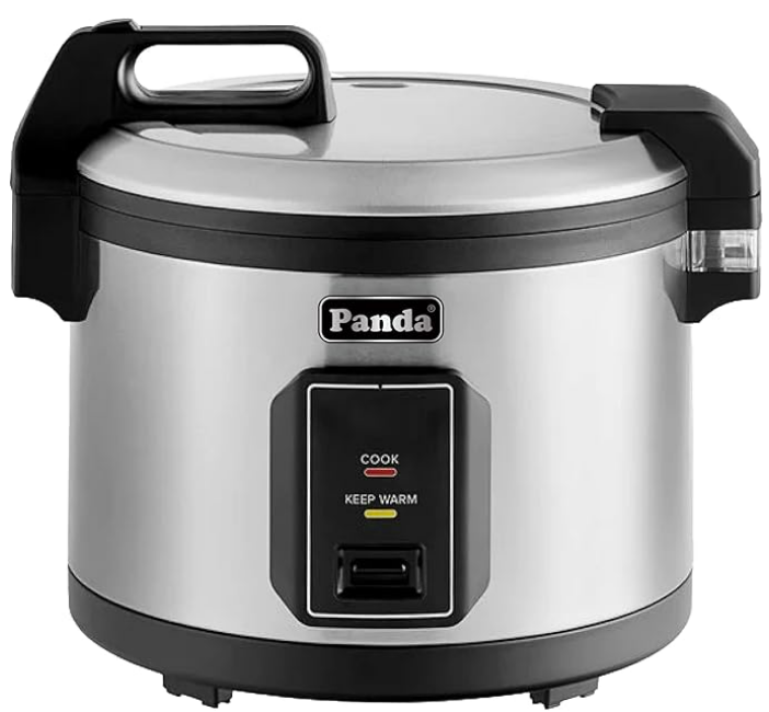 Panda Commercial Large Capacity Rice Cooker & Warmer - Extra Large 30 Cups Raw/60 Cups Cooked, 120V/1500W, ETL Listed