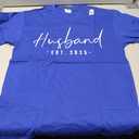 Couples Gifts For Husband And Wife Matching Husband Est 2025 Just Married Honeymoon Wedding T-Shirt Size M