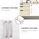 10 Pack 5 Inch(128mm) Kitchen Cabinet Handles Brushed Satin Nickel Cabinet Pulls Kitchen Cabinet Hardware Drawer Pulls for Dresser Cupboard Wardrobe