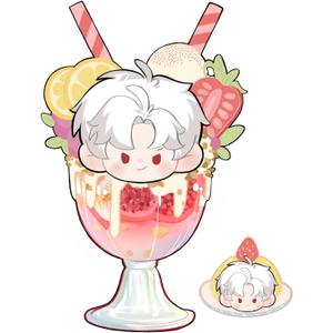 Love and Deepspace Sylus Game Cute Acrylic Keychain Handmade Cosplay Peripheral Props Gift Game Accessories (Buffy Cup-Sylus)