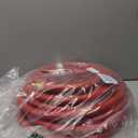 Guitrees 50FT 3/4 Heavy Duty Rubber Garden Hose - 300psi Working, 1000psi Burst - Hot/Cold Water - Five-Layered Braiding for Durability - Versatile for Gardening, Agriculture, Construction(Red)