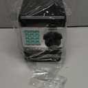 Piggy Bank, Vcertcpl ATM Coin Money Saving Box with Password, Kids Safe Money Jar with Auto Grab Bill Slot, Birthday Gifts Toys Bank for 6 7 8 9 10 11 12 Year Old Girls Boys (Large, Black)