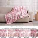 Bedsure GentleSoft Sherpa Fluffy Throw Blanket - Fleece Warm and Cozy Throw for Women Gift, Plush & Fuzzy Faux Christmas Fur Blanket for Couch, Sofa, Bed Decor, Tie Dye Design, Pink, 50x60 Inches