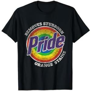 Pride Removes Stubborn Orange Stains Pride Month LGBTQ retro T-Shirt XL