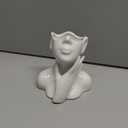 XSMXLNKWL Ceramic Face Vase White Flower Vase for Decor, Female Face Vase Art, Modern Decorative Vase Centerpiece for Table, Shelf, Living Room, Office, Bedroom, Small