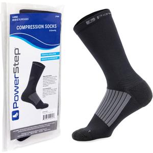 PowerStep Compression Socks for Running, Foot Pain, Ankle Swelling & Discomfort. Extra Large