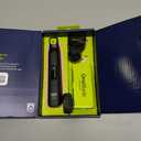 Philips Norelco OneBlade Pro 360 Face + Body, Electric Shaver, Beard Trimmer and Body Groomer, with 360 Blade Technology, 14-Length Precision Comb, Body Kit, Soft Pouch, Model QP6542/70 (Black/Lime Green)