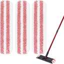 Mop Pads Replacements Compatible with Cedar H2prO Flat Mop - Microfiber Mop Replacement Heads for Cedar/Vileda H2prO Flat Floor Mops - Washable Pad for Floor Cleaning - 3Pack