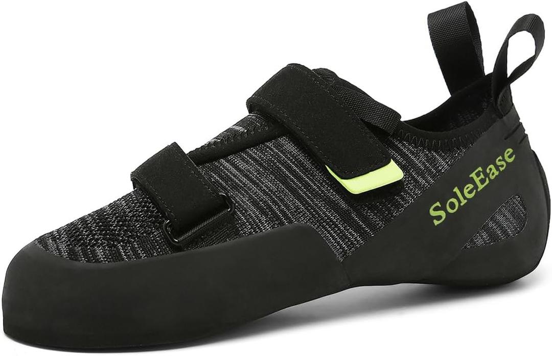 Entry-Level All-Around Men & Women Climbing Shoes for Gym and Sport Climbing (Black, 12.5 Narrow Women/12 Narrow Men
)