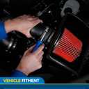 PHILTOP 3" Cold Air Intake Kit System Compatible with Honda Accord 2008 2009 2010 2011 2012 2.4L L4, High Performance, Red