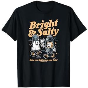Salt & Light Of The World Matthew 5 Bible Verse Christian T-Shirt, Size L, 