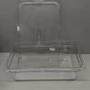 Carlisle FoodService Products Storplus Full-Size Plastic Food Pan for Catering, Buffets, and Restaurants, Polycarbonate 6 Inches Deep, Clear