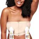 Medela Hands Free Pumping Bra, Comfortable Pumping Bustier for Breastfeeding Pumps for Women, Large, Chai