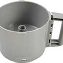 112204S Food Processor Gray Bowl 3 Quart compatible with Robot Coupe R2 3L Gb,R2 DICE, R2 Dice, R2B, R2N