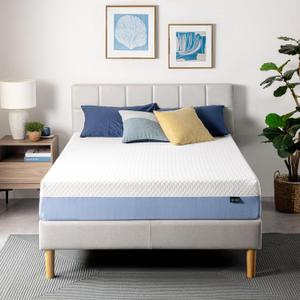 ZINUS 10 Inch Full Cooling Essential Memory Foam Mattress [NewVersion], Fiberglass Free, Medium Feel, Breathable Cooling Layers, Certified Safe Materials (White)
