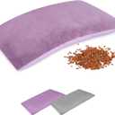 SuzziPad Heating Pad Microwavable for Reduce Discomfort with Washable Cover, 7 x12 Reusable Heat Pads for Shoulder, Belly, Elbow, Knee, Moist Heated Pack, Sore Muscle, Soothing Fatigue, Purple