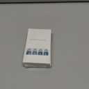 Stbisen Blue Press on Nails Square, Chrome Short Press on Nails, Fashion Gel Fake Nails, Reusable Acrylic Fake Nails, Glossy Stick on Nails, Thick Reusable Glue On Nails for Women, 24Pcs Pack Of 2