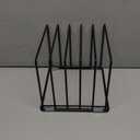 Kitchen Cabinet Organizer, Steel Cookware Holder, Divided Holder with 5 Slots for Skillets Baking Tray and Chopping Board Rack - Baking Pan Holder Storage (1 PC)