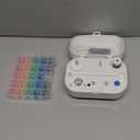 LRDCREEE Automatic Bobbin Winder Bobbin Winding Machine with Auto Stop Sensor, Large Spool Thread Holder and Extra 25 Pcs Class 15 Bobbins for Sewing Machine Thread Winding Use