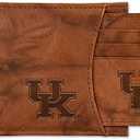 NCAA Standard Genuine Leather Slider Wallet - 2 Gifts in One