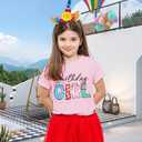 Birthday Girl Shirt Magical Castle Tshirt Birthday Shirts for Kids Funny Birthday Party Gift Tees Cute Graphic Tops (3-4T)