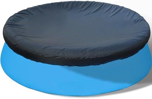 SAFANA 6ft Inflatable Pool Covers for Above Ground Pools [ Cover Diameter: 6ft ] Round Pool Cover for Inflatable Easy Set Pool with Elastic Band, Swimming Pool Windproof Dustproof