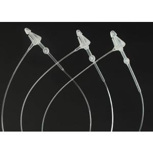 SIDAZON 3 Inch 500 Pcs Plastic Fasteners Hang Tags Clear Snap Lock Pins Security Loop Price Tag Pins Safety Ring Ties for Retail Store Clothing Accessory (3 500pcs, Clear)