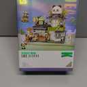 Street View Tea Shop Mini Building Blocks, MOC Creative Building Toys Cute Panda Animals Building Set for Girls 6-12, Simulation Architecture Construction Toy, Gift Idea for Kids Adults (860PCS)