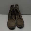 NORTIV 8 Men's Breathable Tactical Military Work Boots Side Zipper Leather Lightweight Hiking Motorcycle Combat Boots 8 Inches Peakforce (Olive)