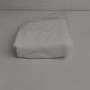 Linenspa 2 Inch Mattress Topper -Cover Full Cover Only Machine Washable  Breathable  Non Slip Cover for Mattress Topper with Zipper  Topper -Cover Only White