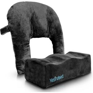 YESINDEED Brazilian Butt Lift Pillow + Back Support Cushion  Dr. Approved BBL Foam Pillow with Carrying Bag for Post Surgery Recovery  Comfortable and Firm Cushions Set