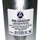 Appli Parts Dual Run Capacitor for ac 80+7.5 Mfd uF (microfarads) 370VAC or 450VAC CBB65 Round Universal fit for hvac and other applications 5-3/4 in High 2-5/16 in Wide CON-80/7.5-450