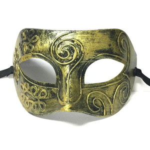 Gjinxi Venetian Masquerade Mask for Men & Women - Couple's Retro Half Face Mask for Halloween Party, Mardi Gras, Carnival Costume Balls & Prom Events