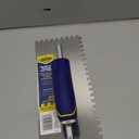 QEP Comfort Grip Stainless Steel Trowel Square Notch 1/4" x 1/4" x 1/4"