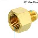 2 x PATIKIL 5/8" (7/8"-14UNF) Female Flare x 3/8" (5/8"-18UNF) Male Flare, 2pcs SAE 45 Degree Brass Fittings for Air Gas Lines Refrigeration HVAC